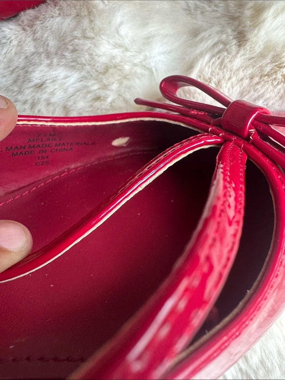 Marc Fisher  Laily Block Heel Slingback Pumps in dark red patent color Sz 7.5